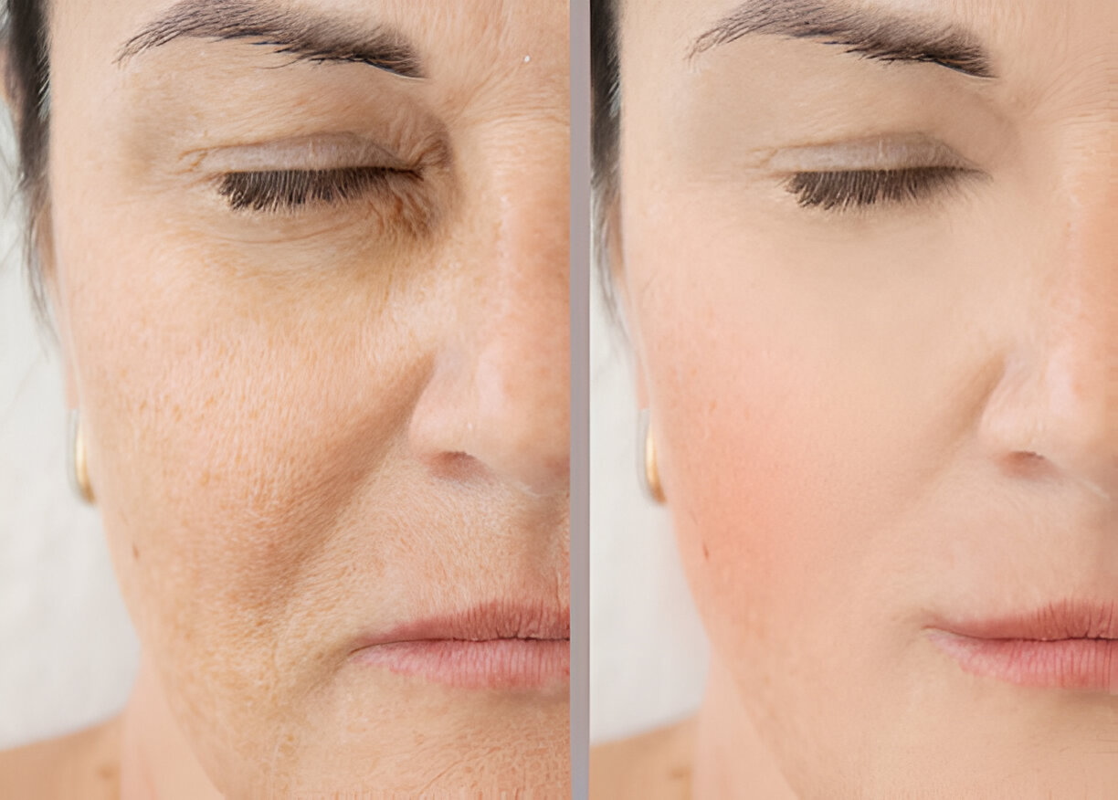 Before and after anti-wrinkle comparison image from the practice's existing gallery